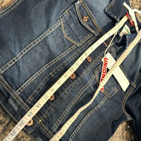 Unionbay cropped denim Jean Jacket NWT L - Picture 11 of 12